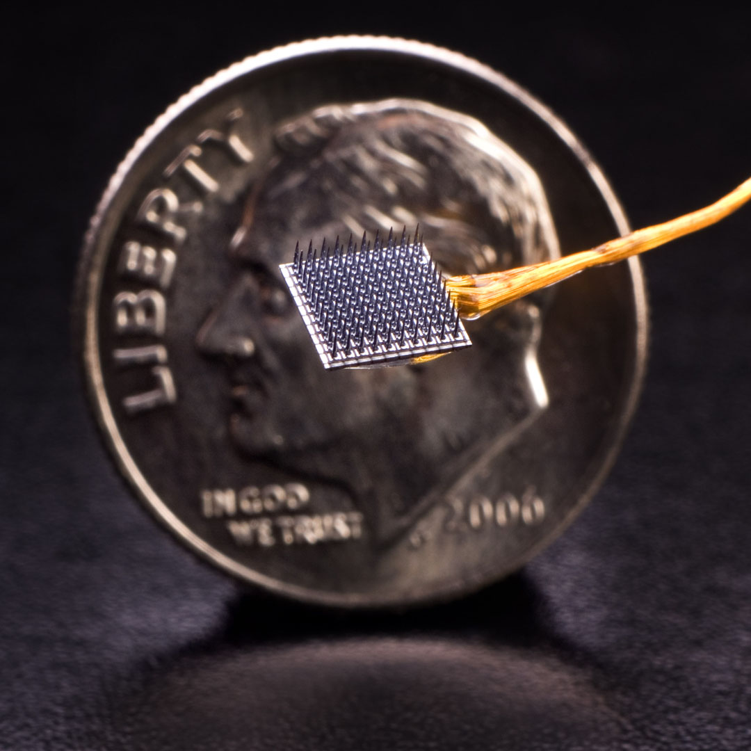 The BrainGate2 Neural Interface System: An implanted microelectrode array, first used more than a decade ago, detects brain signals which can be translated by a computer into machine instructions, allowing control of robotic devices by thought. The BrainGate2 Neural Interface System: An implanted microelectrode array, first used more than a decade ago, detects brain signals which can be translated by a computer into machine instructions, allowing control of robotic devices by thought.