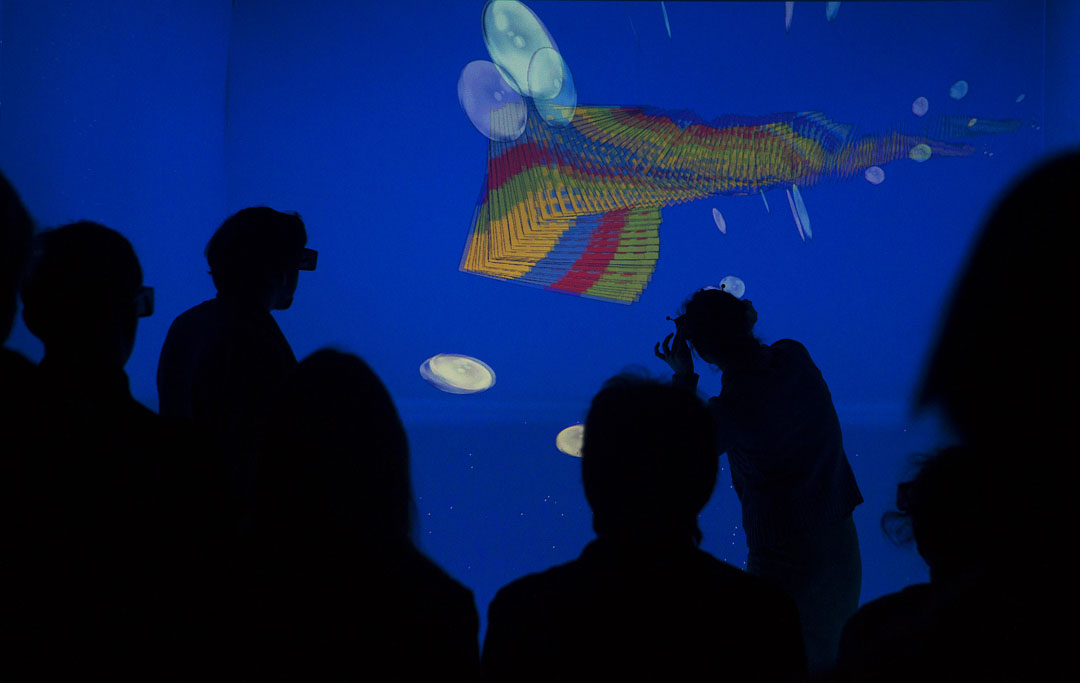 A visual je ne sais quoi: “There’s some ineffable something about (virtual reality),” a researcher said. “A photograph doesn’t quite capture it. A movie or an animation doesn’t capture it. I don’t know what that is. That’s part of why I’m building a new Cave. I want to study that.” Credit: Mike Cohea/Brown University A visual je ne sais quoi: “There’s some ineffable something about (virtual reality),” a researcher said. “A photograph doesn’t quite capture it. A movie or an animation doesn’t capture it. I don’t know what that is. That’s part of why I’m building a new Cave. I want to study that.” Credit: Mike Cohea/Brown University