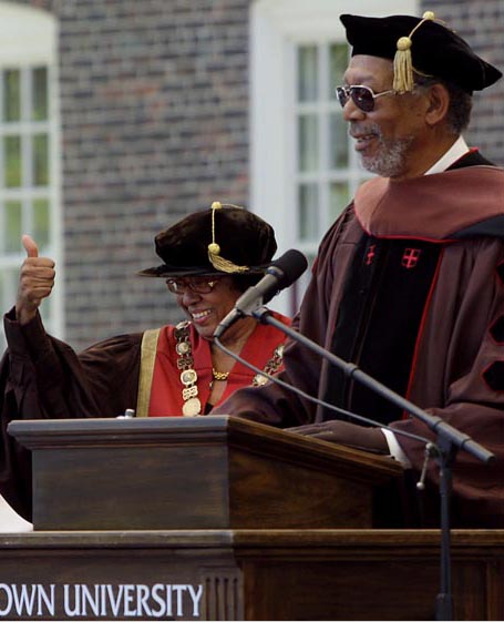 Morgan Freeman: Doctor of Fine Arts (D.F.A.) Morgan Freeman: Doctor of Fine Arts (D.F.A.)