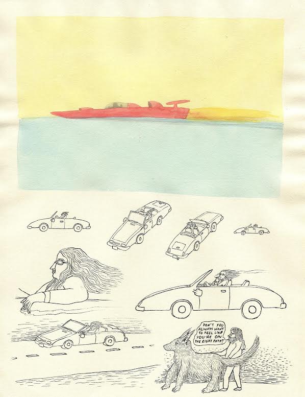 Mark Lurie: Kevin Hooyman, Speed Demons (2013)Watercolor and ink on paper, 8.5 by 11 inches Mark Lurie: Kevin Hooyman, Speed Demons (2013)Watercolor and ink on paper, 8.5 by 11 inches