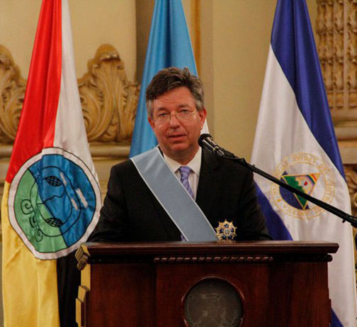 Order of the Quetzal: Houston spoke about nearly 30 years of research in Guatemala, “where my heart lies.” Order of the Quetzal: Houston spoke about nearly 30 years of research in Guatemala, “where my heart lies.”
