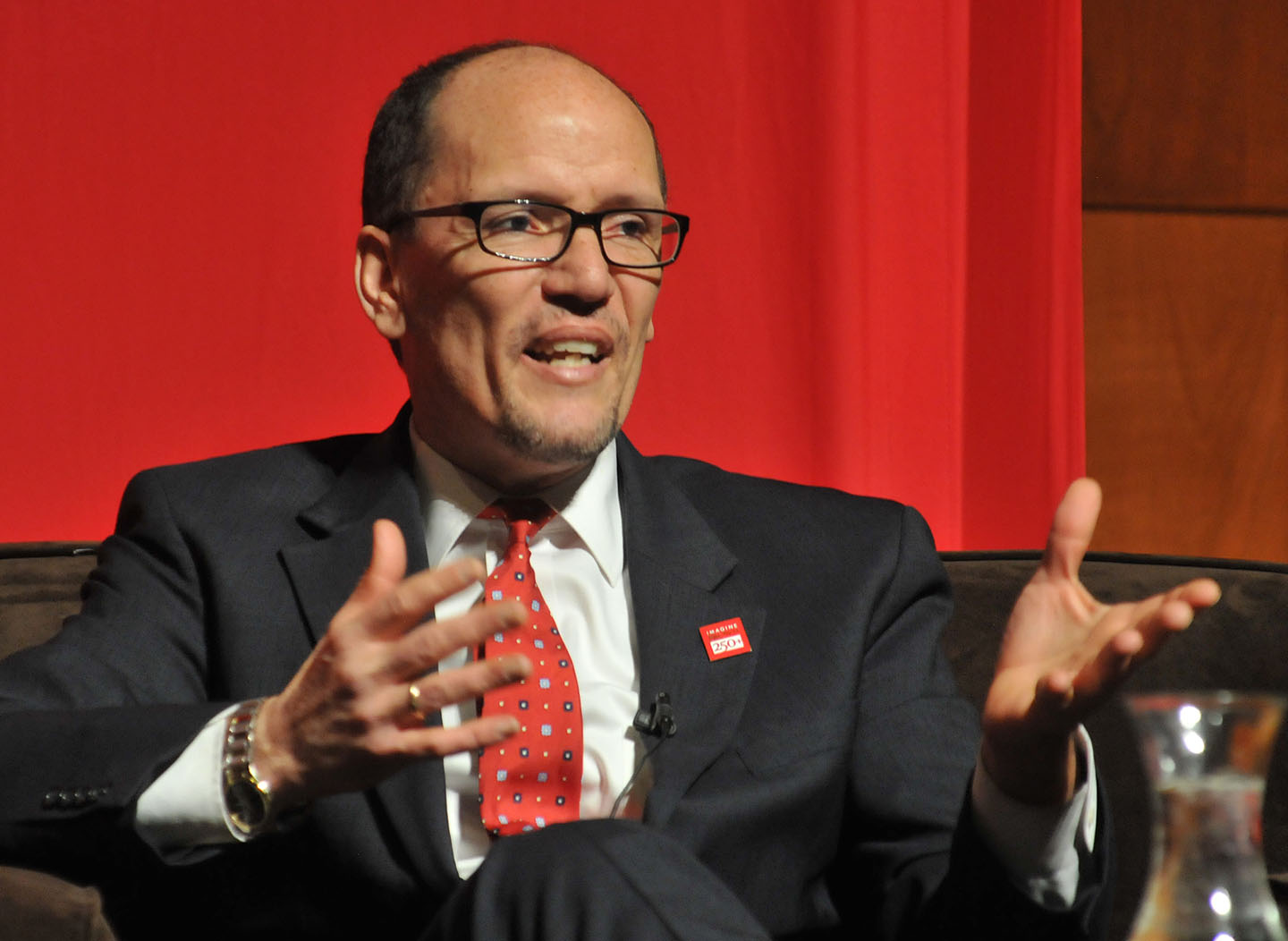 Thomas Perez, U.S. Secretary of Labor: “(Brown) gave me the moral, ethical, and intellectual foundation.” Credit: Frank Mullin/Brown University Thomas Perez, U.S. Secretary of Labor: “(Brown) gave me the moral, ethical, and intellectual foundation.” Credit: Frank Mullin/Brown University