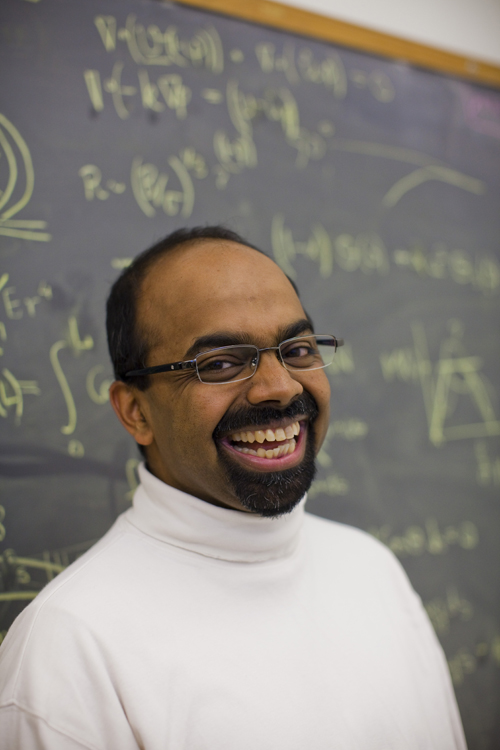 L. Mahadevan: “A lot of mathematics is more or less a quantified version of common sense. ... I’m hoping that younger people will come because they are the future — and can solve the problems we find so hard today.” L. Mahadevan: “A lot of mathematics is more or less a quantified version of common sense. ... I’m hoping that younger people will come because they are the future — and can solve the problems we find so hard today.”