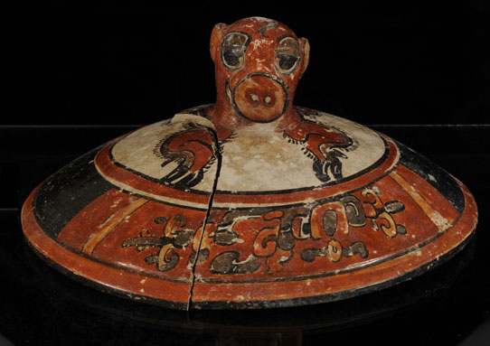Mayan treasure: Looking into the tomb for the first time, archaeologists saw “an explosion of color in all directions — reds, greens, yellows. ... These items are artistic riches, extraordinarily preserved from a key time in Maya history.” (Credit: Arturo Godoy) Mayan treasure: Looking into the tomb for the first time, archaeologists saw “an explosion of color in all directions — reds, greens, yellows. ... These items are artistic riches, extraordinarily preserved from a key time in Maya history.” (Credit: Arturo Godoy)