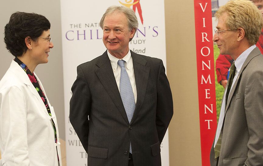 Ambitious in its scope: Maureen Phipps and Stephen Buka are co-principal investigators for Rhode Island’s part of the National Children’s Study. The state’s diversity and compact size are significant assets to research. Credit: Mike Cohea/Brown University