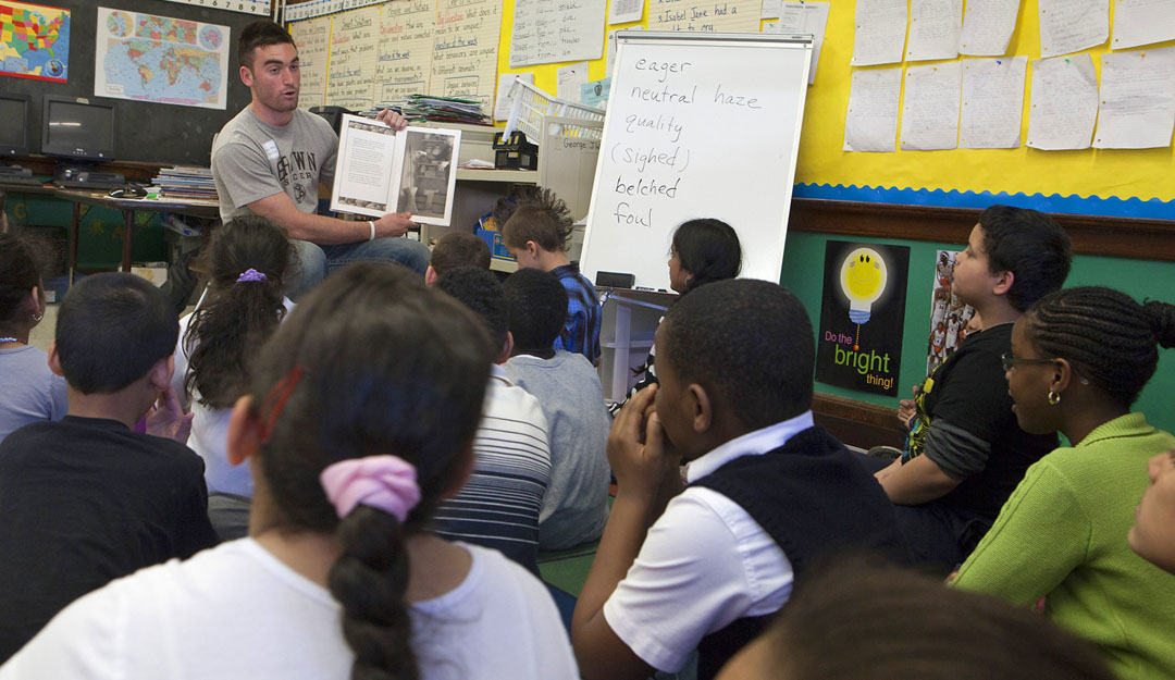 Close encounter with The Widow’s Broom: Soccer player Ryan McDuff remembers how special visitors were when he was in third grade. “We have a great platform to relate to these kids and a responsibility to give back.” Close encounter with The Widow’s Broom: Soccer player Ryan McDuff remembers how special visitors were when he was in third grade. “We have a great platform to relate to these kids and a responsibility to give back.”
