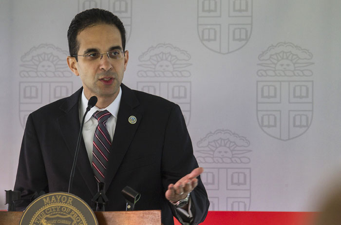 Mayor Angel Taveras: “The City has conducted a comprehensive planning study of the area in cooperation with neighborhood stakeholders, and now we are making their suggestions a reality to improve Thayer Street for all who live, work, and visit College Hill.” Mayor Angel Taveras: “The City has conducted a comprehensive planning study of the area in cooperation with neighborhood stakeholders, and now we are making their suggestions a reality to improve Thayer Street for all who live, work, and visit College Hill.”
