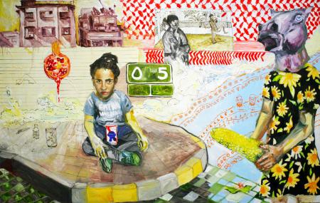 Tara Worrell: Test Running Some Tricks, 2013: Oil on canvas Tara Worrell: Test Running Some Tricks, 2013: Oil on canvas